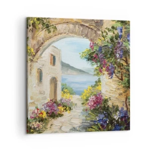 Bild auf Leinwand - Leinwandbild - Charme einer Küstenprovinz - 60x60 cm