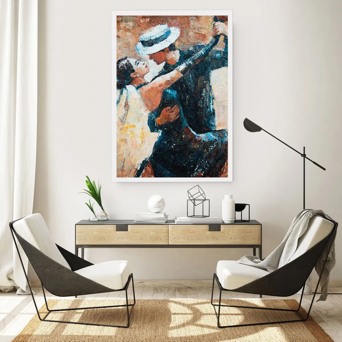 Poster - Tänzer in eleganter artistischer Pose - 50x70cm - A la Rudolf Valentino - Moderne Wanddekoration für Wohnzimmer und Schlafzimmer ARTTOR