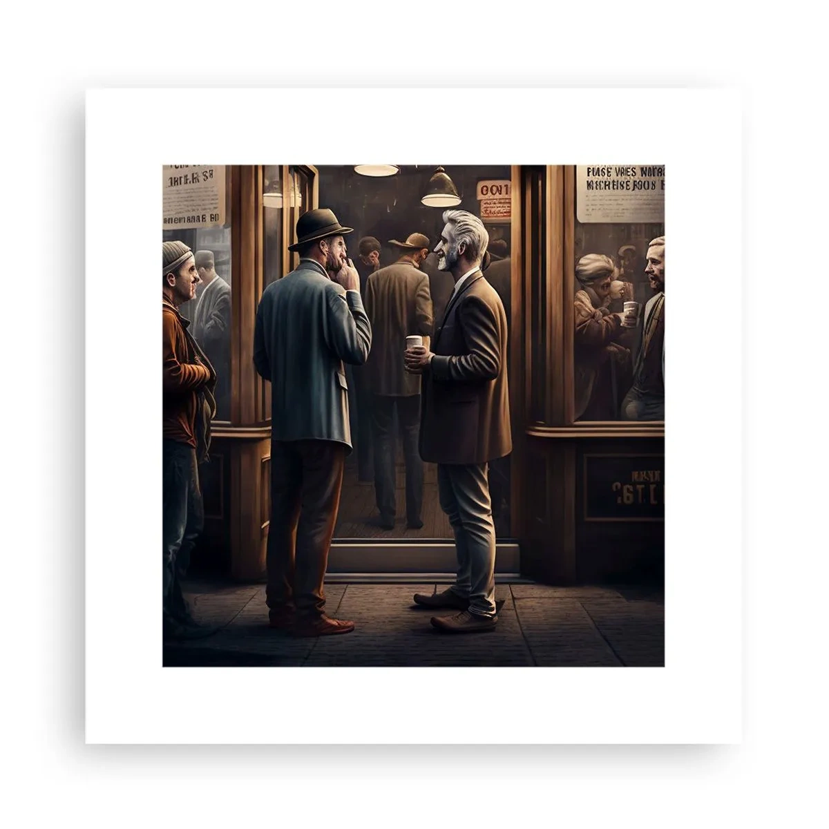 Poster - Gute Zeit des Tages - 30x30 cm