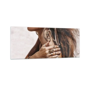 Glasbild - Bild auf glas - Königin des wilden Strandes - 100x40 cm