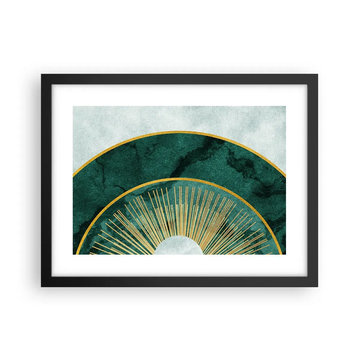 Poster in einem schwarzem Rahmen - Anderes Sonnensystem - 40x30 cm