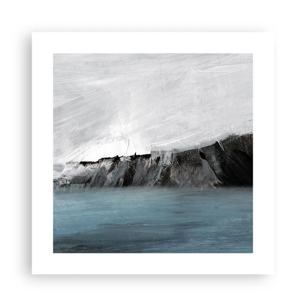 Poster - Wasser – Erde: Kampf der Naturelemente - 40x40 cm