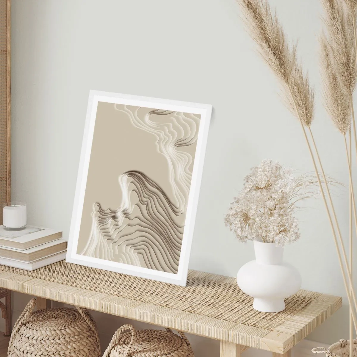 Poster in einem weißen Rahmen - Topographie der Kunst - 30x40 cm