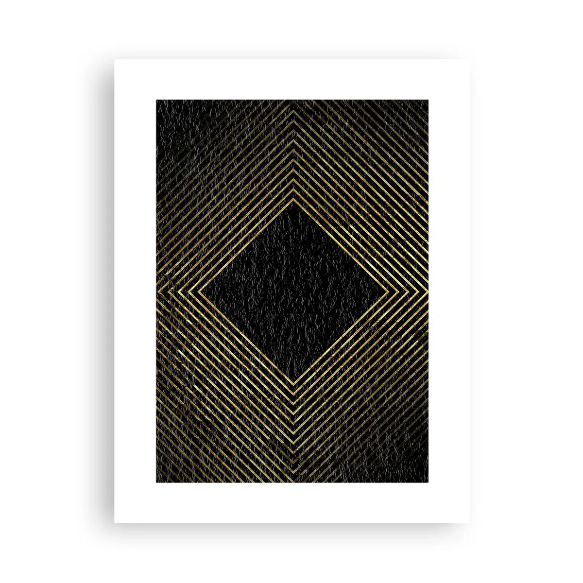 Poster - Geometrie im glamourösen Stil - 30x40 cm
