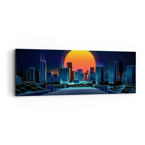 Bild auf Leinwand - Leinwandbild - Willst du immer noch zu Real gehen? - 90x30 cm