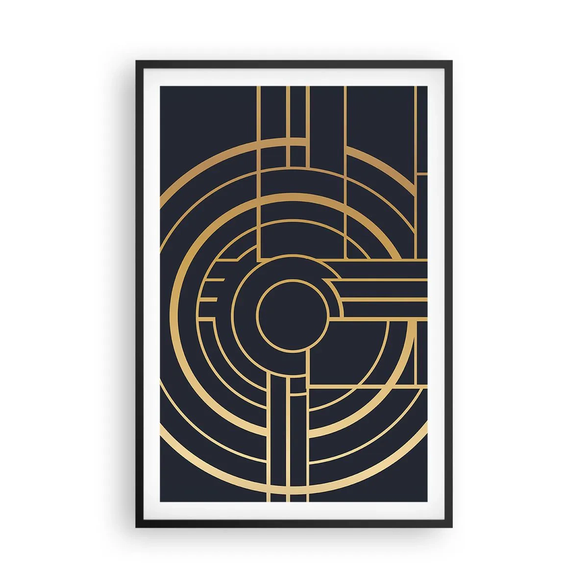 Poster in einem schwarzem Rahmen - Wendungen der Dinge - 61x91 cm