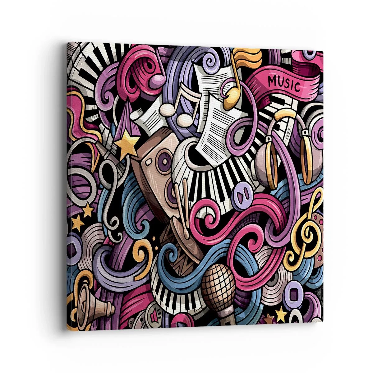 Bild auf Leinwand - Leinwandbild - Komplizierte Melodie - 40x40 cm