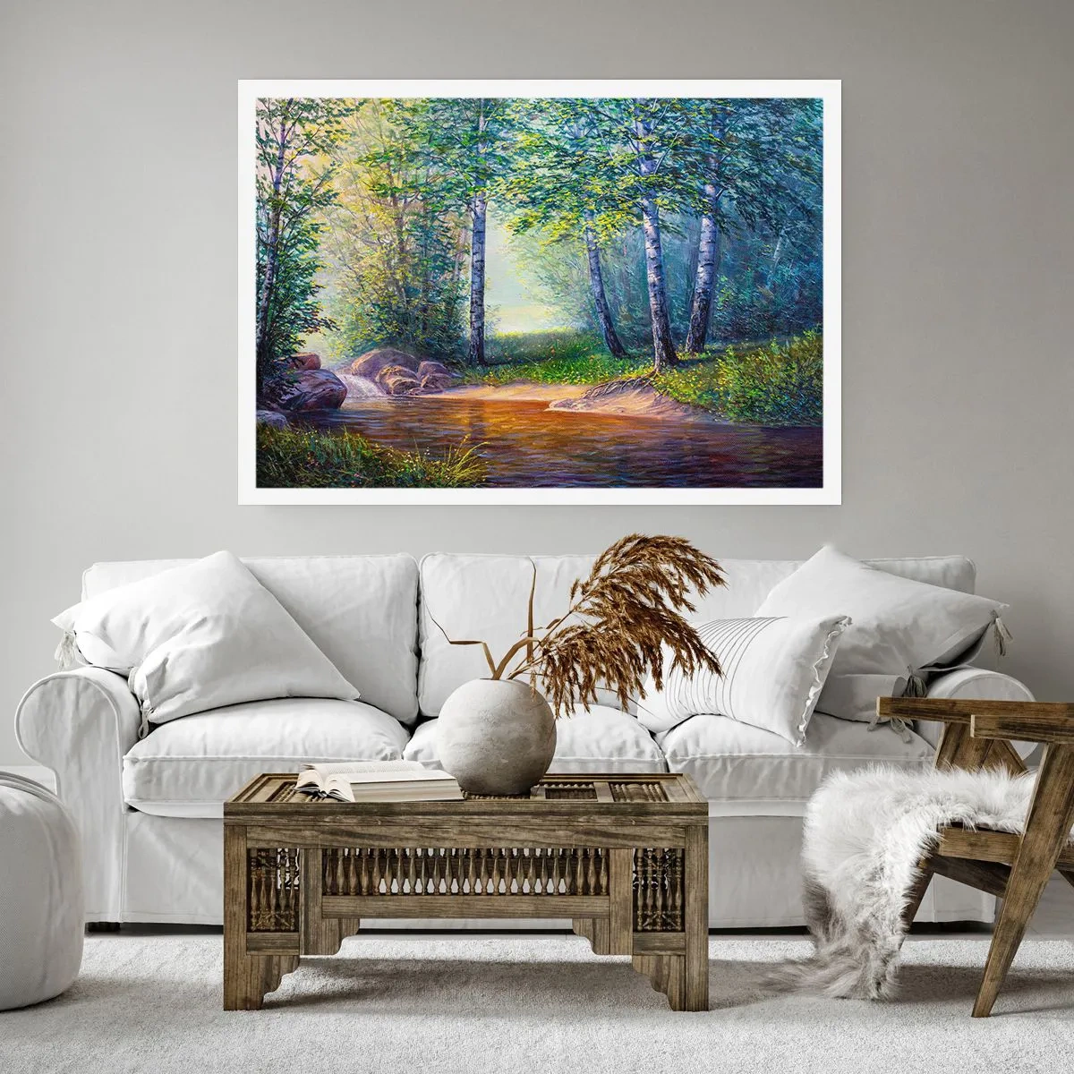 Poster - Idyllische Landschaft - 91x61 cm