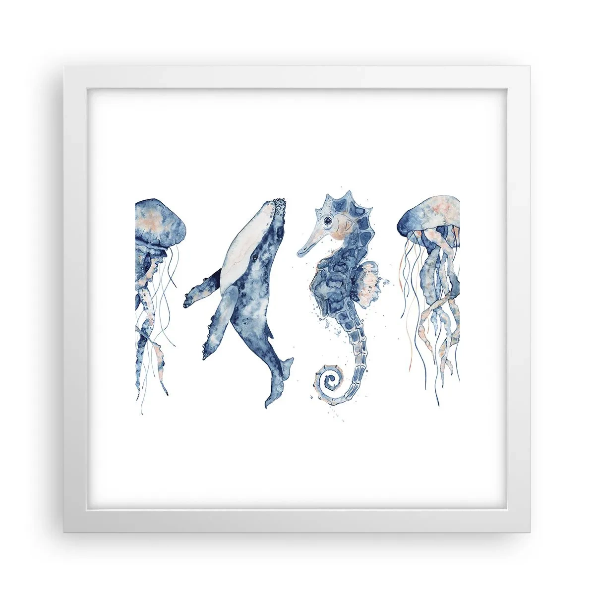 Poster in einem weißen Rahmen - Meereswunder - 30x30 cm