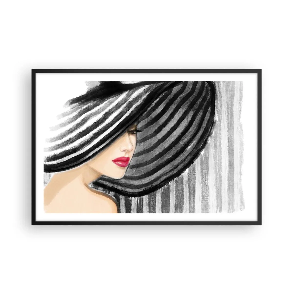 Poster in einem schwarzem Rahmen - Wo soll ich dich finden? - 91x61 cm