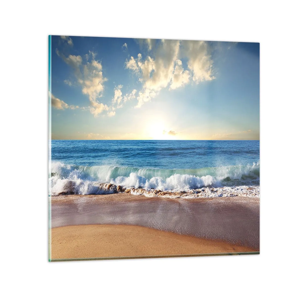 Glasbild - Bild auf glas - Bewegung und Stille zugleich - 70x70 cm