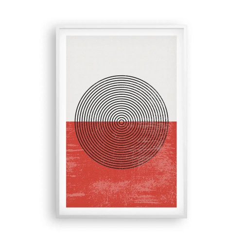 Poster in einem weißen Rahmen - Auf den Punkt gebracht - 61x91 cm