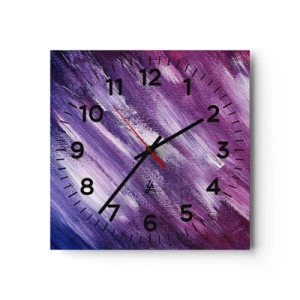 Wanduhr - Glasuhr - Wenn der sonnige Wind weht - 30x30 cm