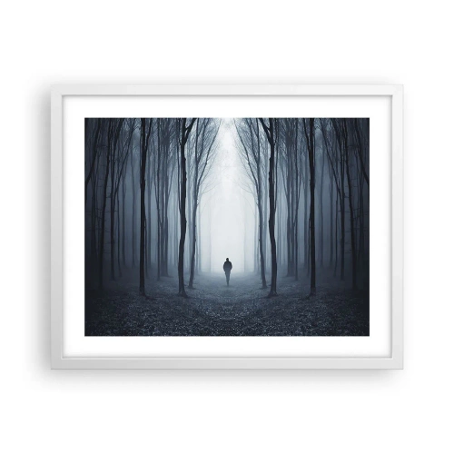 Poster in einem weißen Rahmen - Alles einfach und übersichtlich - 50x40 cm