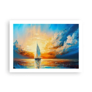 Poster - In Gold segeln - 70x50 cm