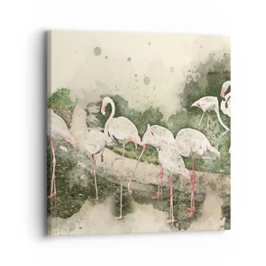 Bild auf Leinwand - Leinwandbild - Exotischer Traum - 30x30 cm