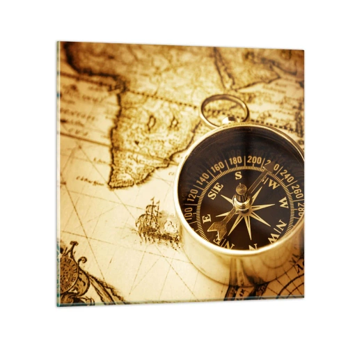 Glasbild - Bild auf glas - Ost oder West? - 70x70 cm