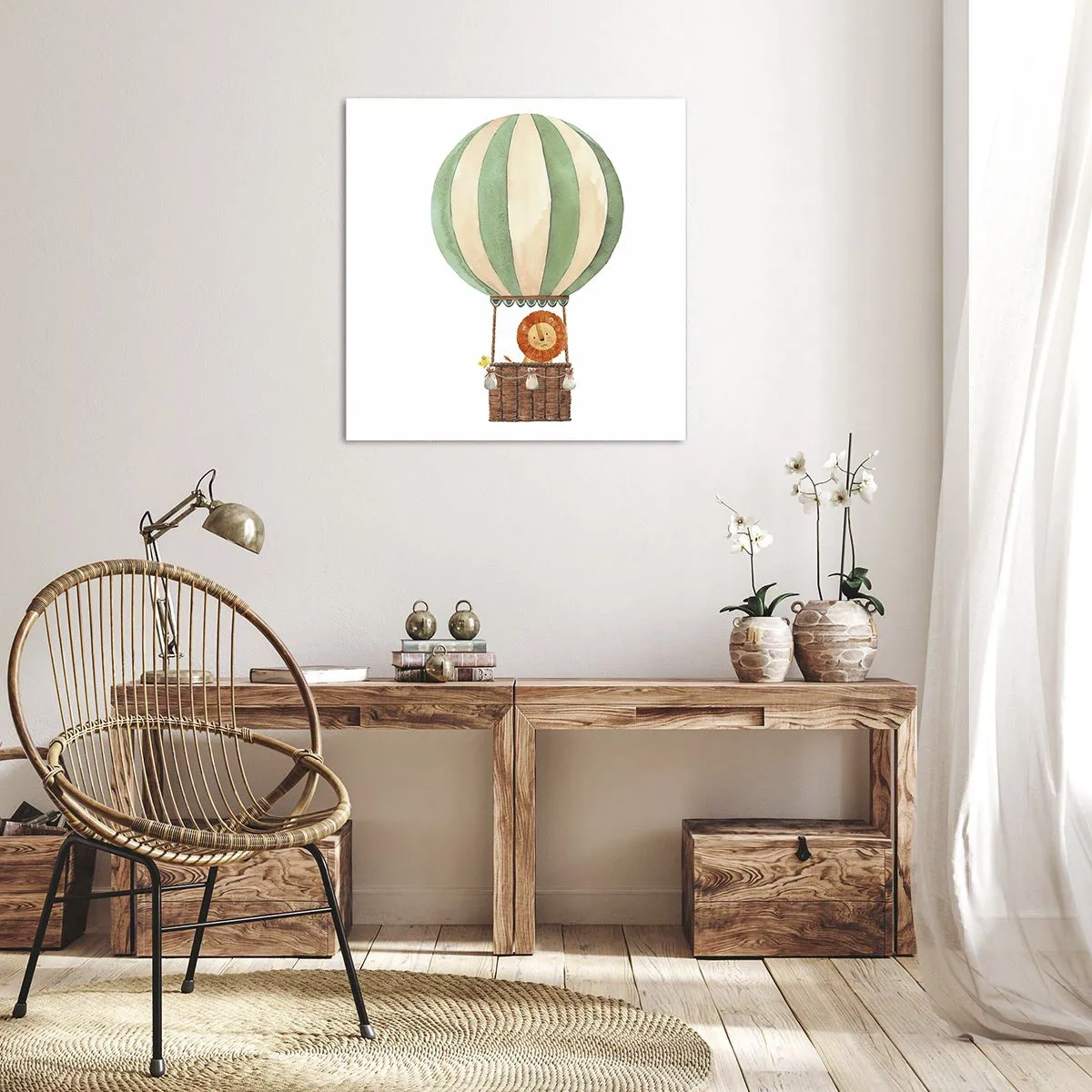 Bild auf Leinwand - Leinwandbild - Leons Reisen - 50x50 cm