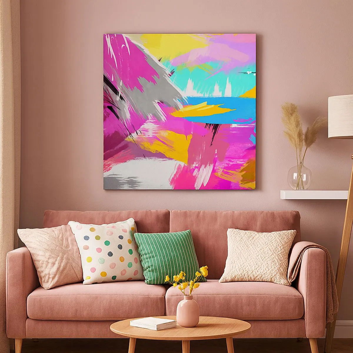 Bild auf Leinwand - Leinwandbild - Und nochmal und nochmal und nochmal wieder - 30x30 cm