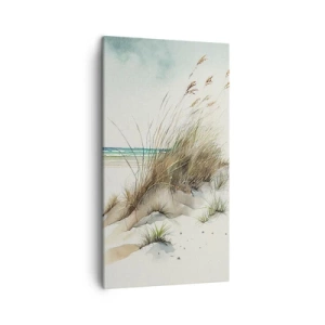 Bild auf Leinwand - Leinwandbild - Mit Sand bedeckt - 45x80 cm