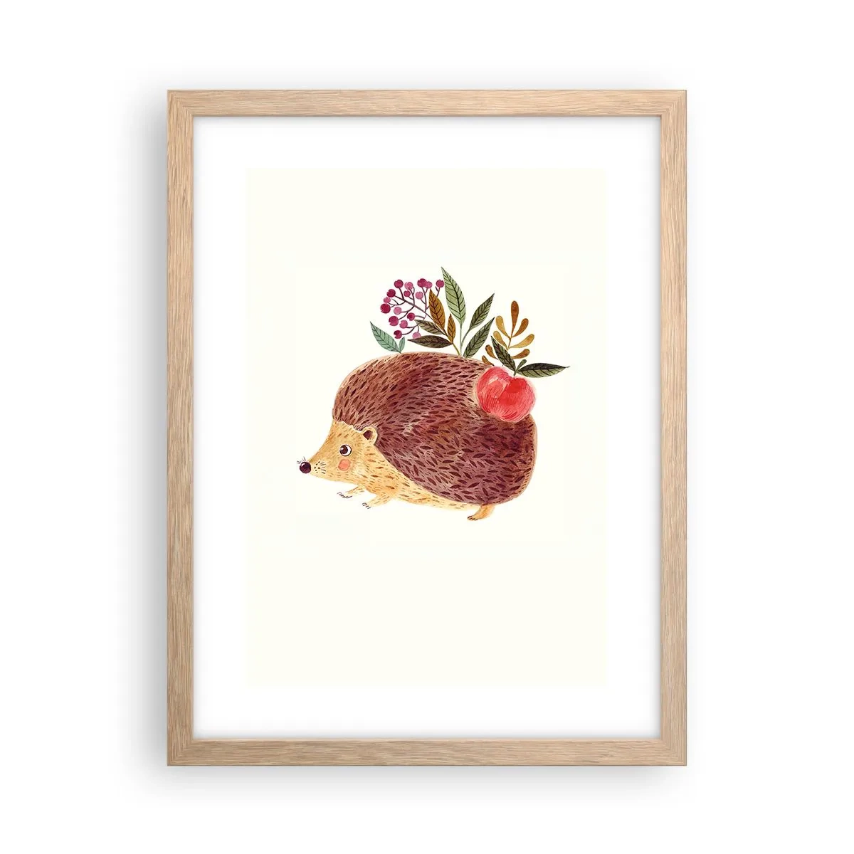 Poster in einem Rahmen aus heller Eiche - Und dann magst du mich schon - 30x40 cm