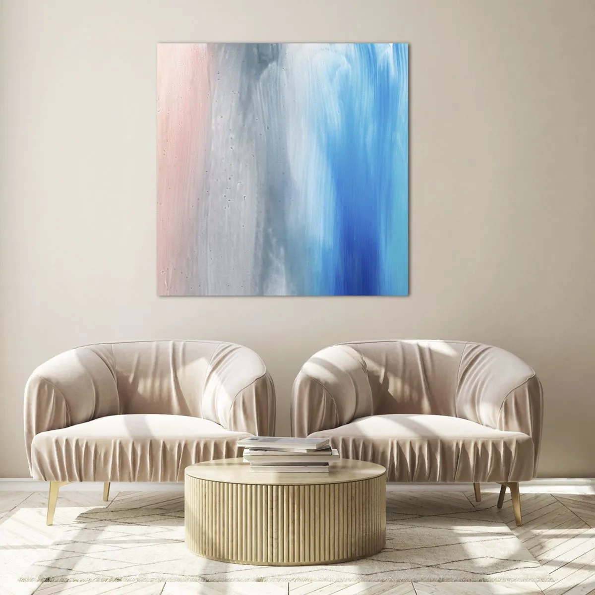 Glasbild - Bild auf glas - Elemente: Luft - 50x50 cm