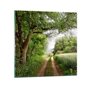 Glasbild - Bild auf glas - Et in Arcadia ego - 50x50 cm