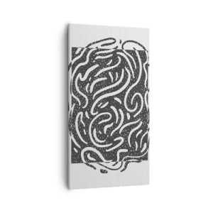 Bild auf Leinwand - Leinwandbild - Abstraktion: Freudentanz - 55x100 cm