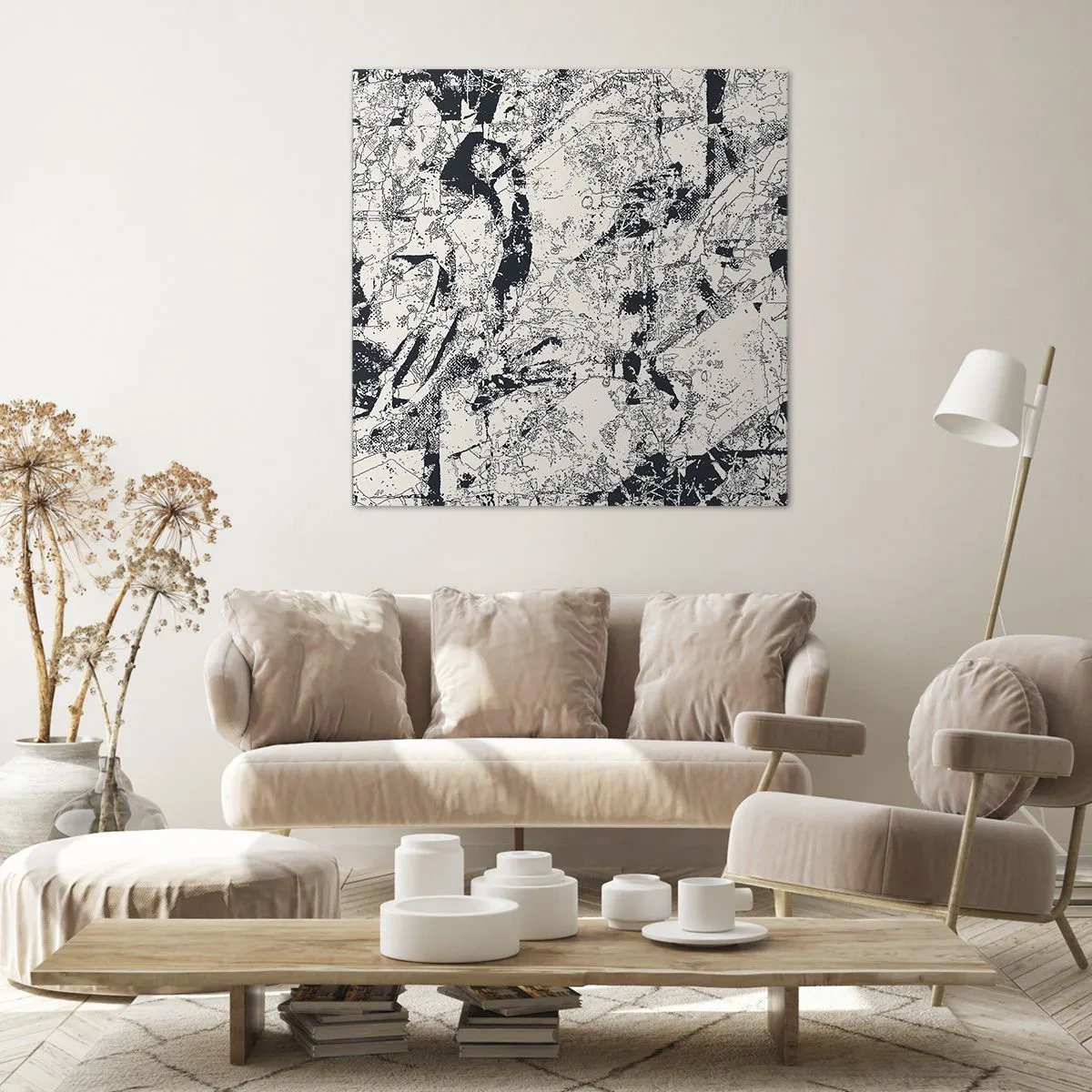 Bild auf Leinwand - Leinwandbild - Durchdringung der Gegensätze - 50x50 cm