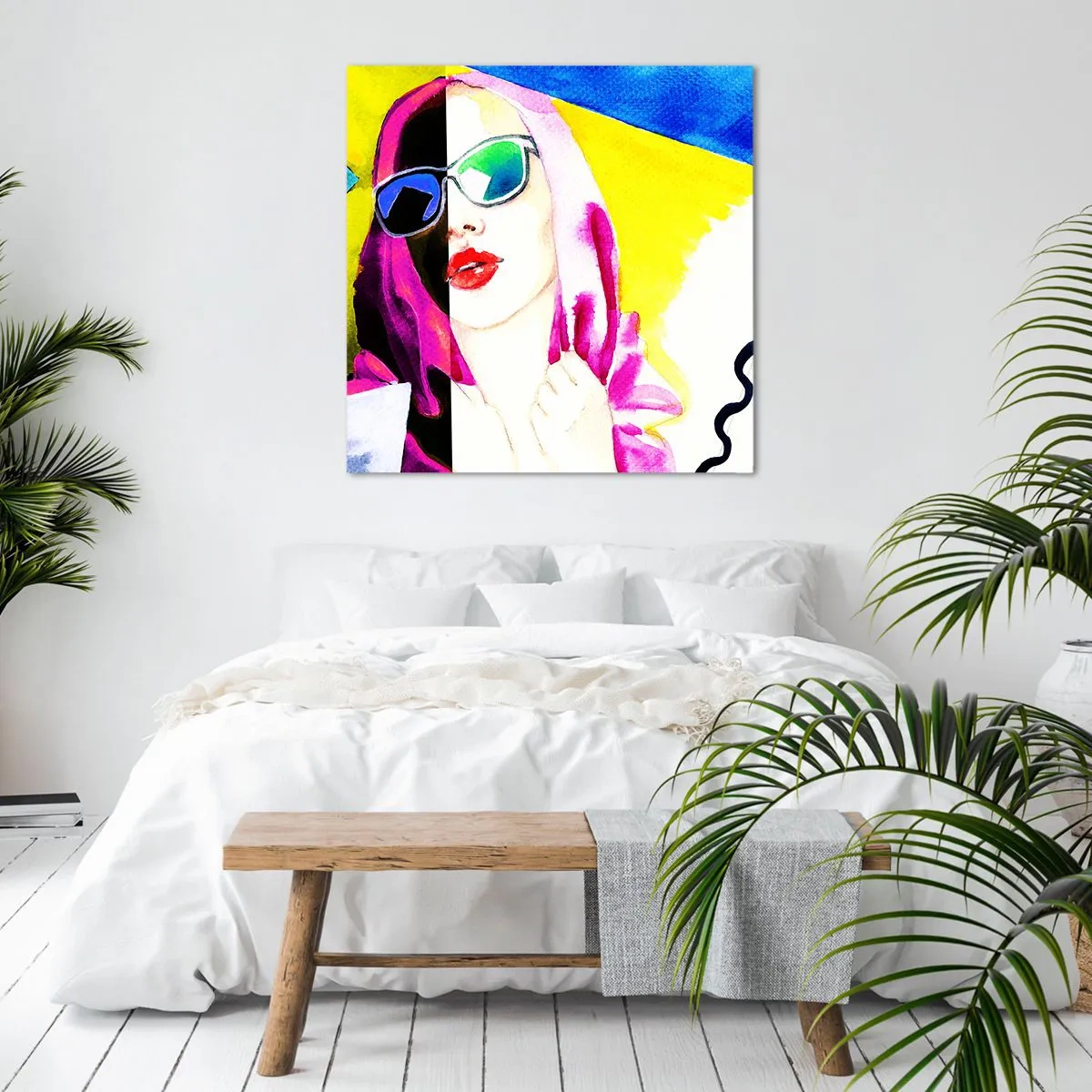 Bild auf Leinwand - Leinwandbild - Ich bin nicht weiß und ich bin nicht schwarz - 70x70 cm