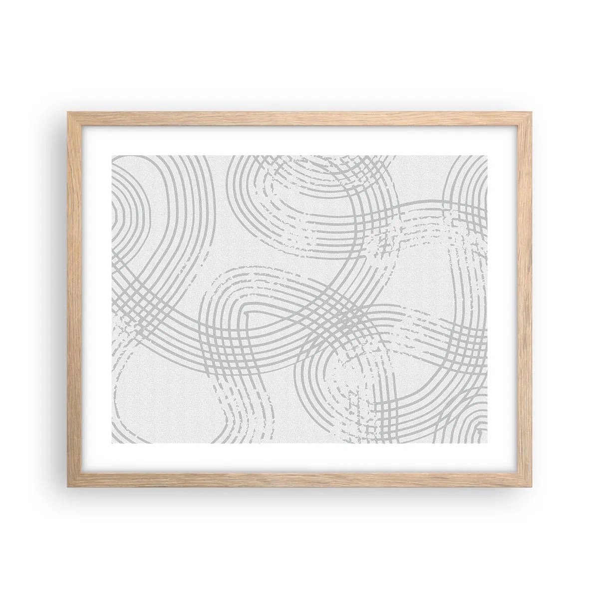 Poster in einem Rahmen aus heller Eiche - Es gibt keinen einfachen Weg - 50x40 cm