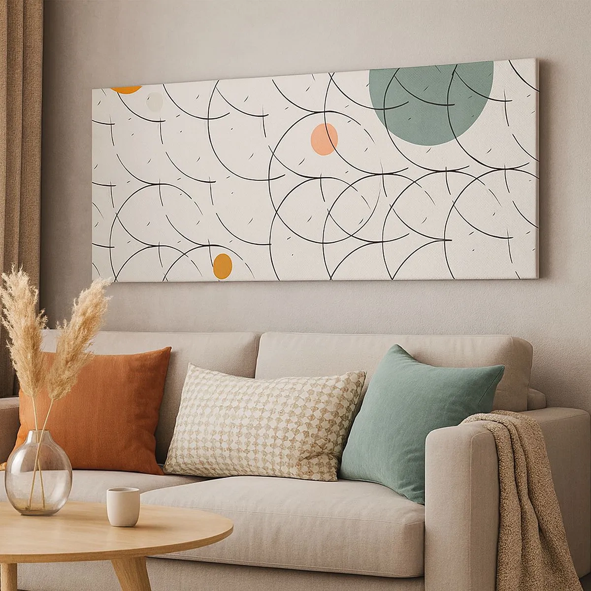 Bild auf Leinwand - Leinwandbild - Im Pop-Art-Geist - 100x40 cm