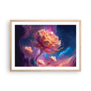 Poster in einem Rahmen aus heller Eiche - Andere Welt - 70x50 cm