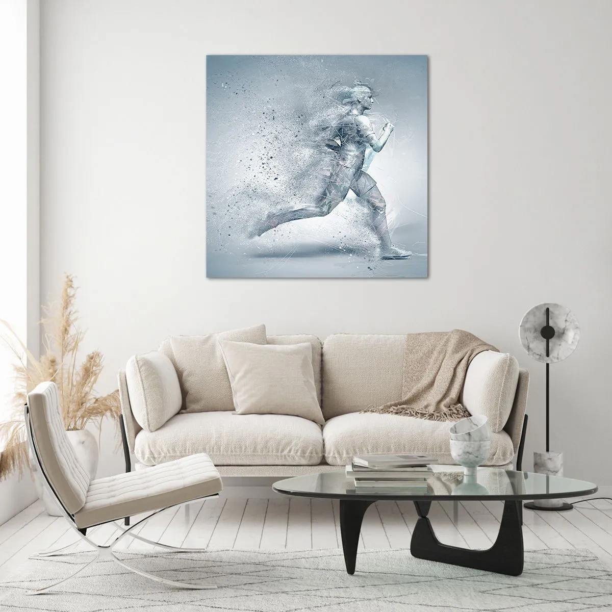 Glasbild - Bild auf glas - Kristallklare Energie - 40x40 cm