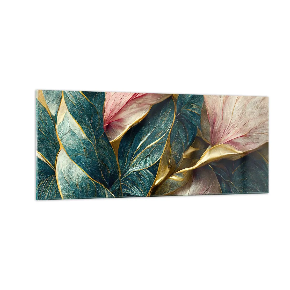 Glasbild - Bild auf glas - Natürliche Eleganz und Stil - 100x40 cm