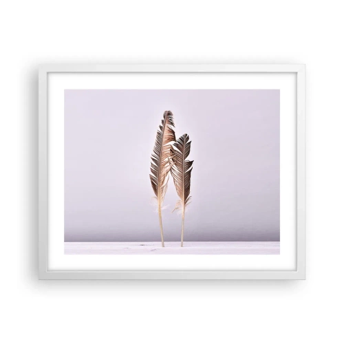 Poster in einem weißen Rahmen - Gegen das Nichts - 50x40 cm