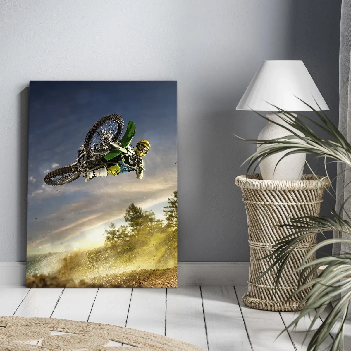 Bild auf Leinwand - Leinwandbild - Schalten Sie Emotionen ein! - 45x80 cm