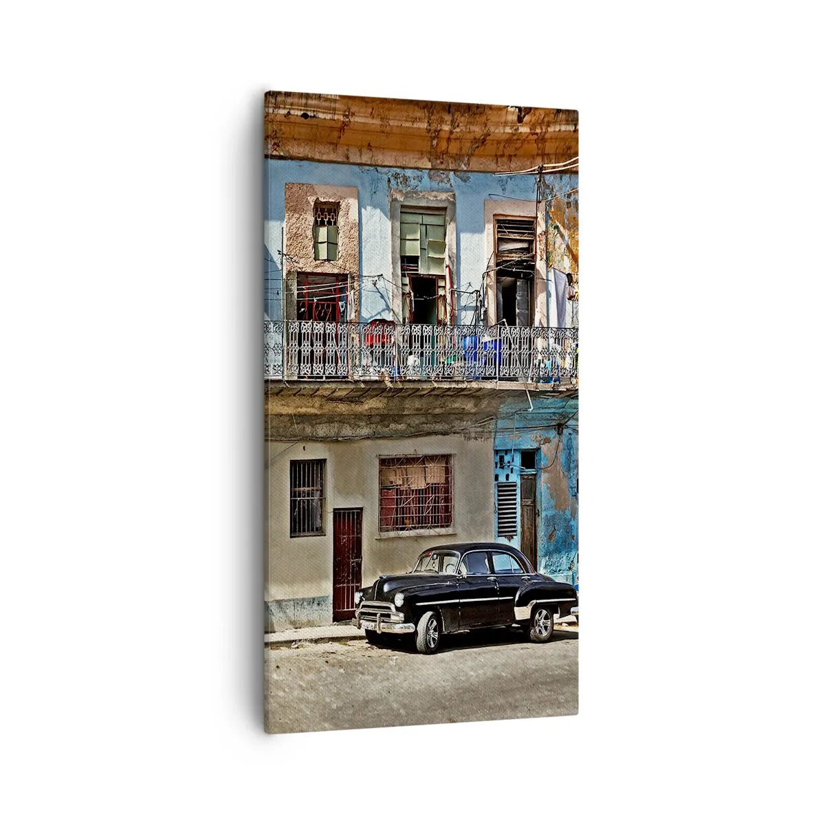 Bild auf Leinwand - Leinwandbild - Havanna-Stimmung - 55x100 cm