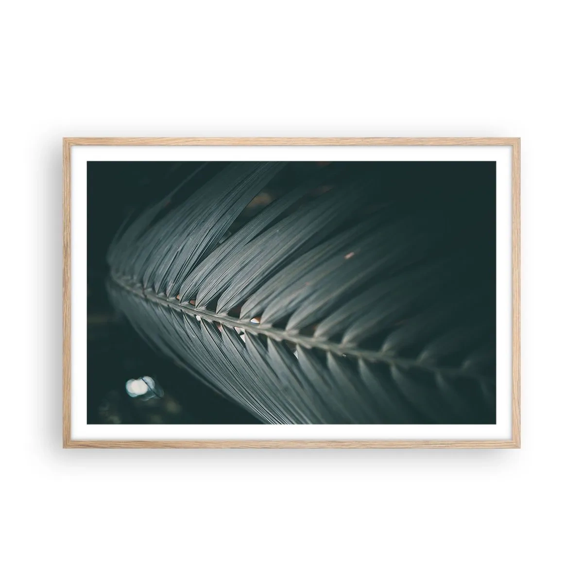 Poster in einem Rahmen aus heller Eiche - Die Präzision der Natur - 91x61 cm