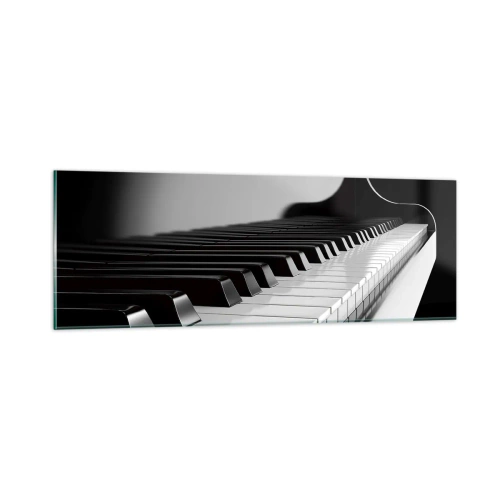 Glasbild - Bild auf glas - Harmonie von Formen und Farben - 90x30 cm