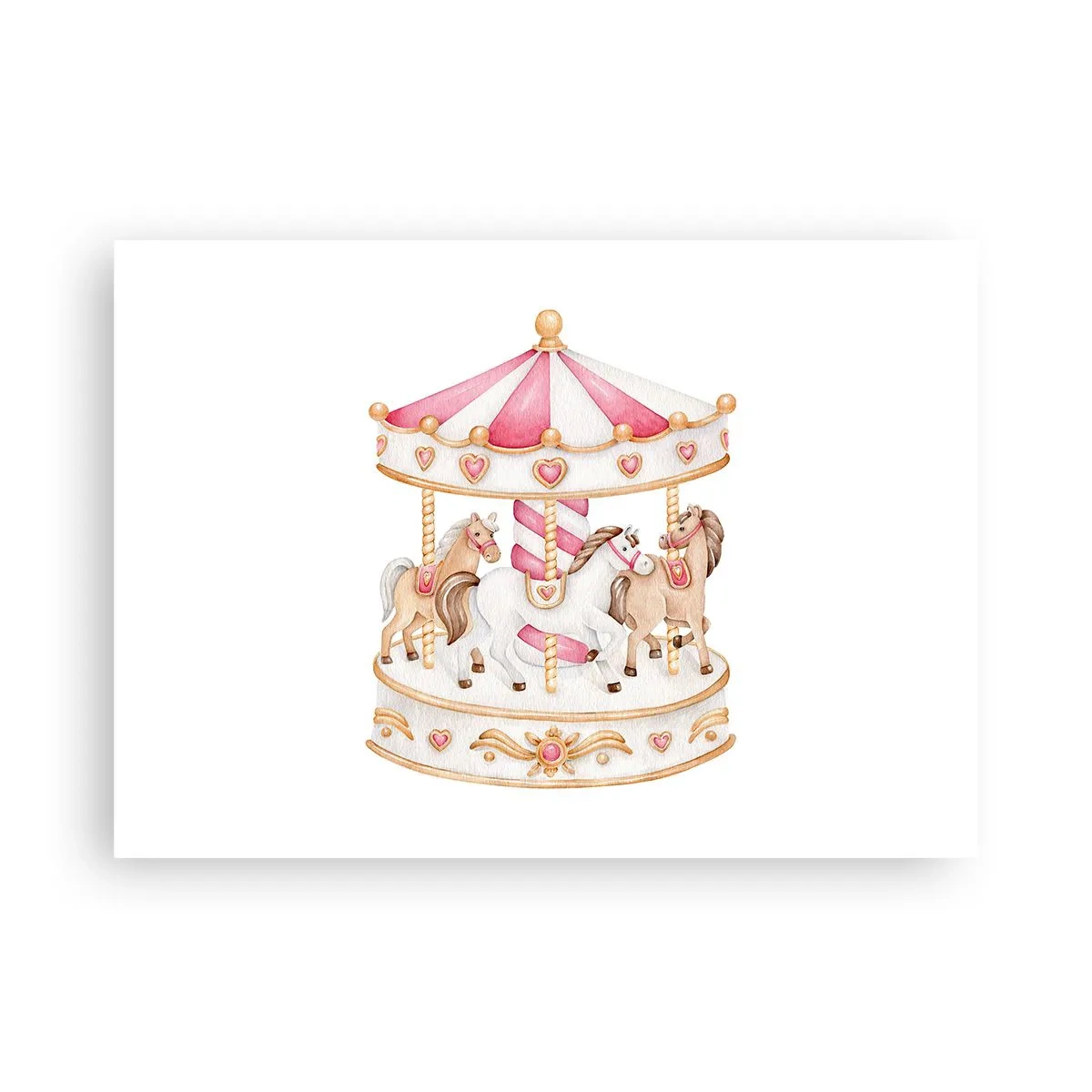 Poster - Süße Welt der Kindheit - 70x50 cm