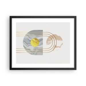 Poster in einem schwarzem Rahmen - Helligkeit und Brillanz - 50x40 cm