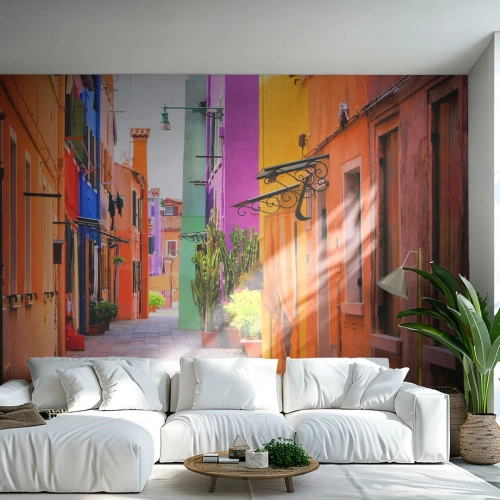 Fototapete Premium Canvas - Regenbogengasse - Stadt, Venedig, Die Architektur - 200x140 cm