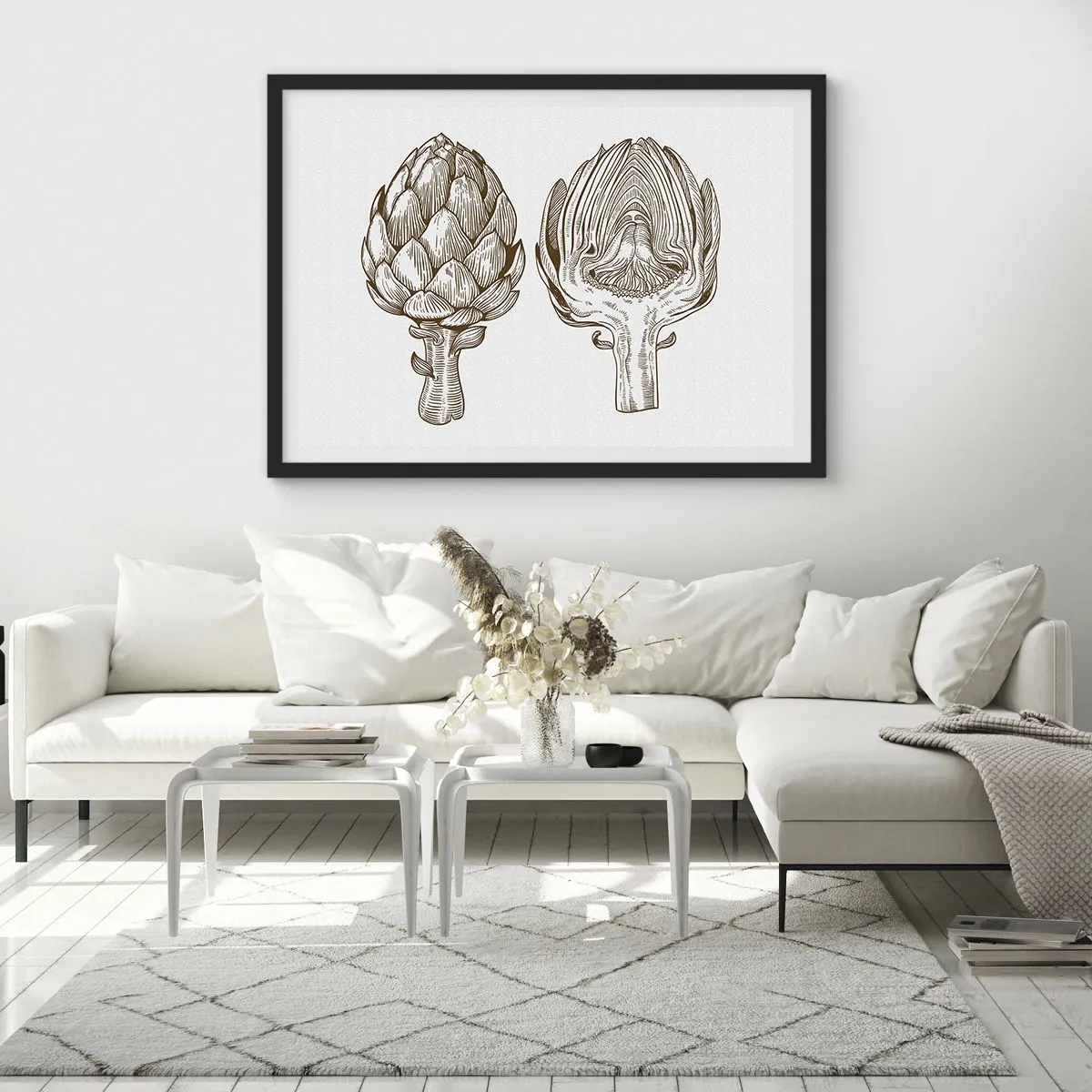 Poster in einem schwarzem Rahmen - Anatomie-Lektion - 40x30 cm