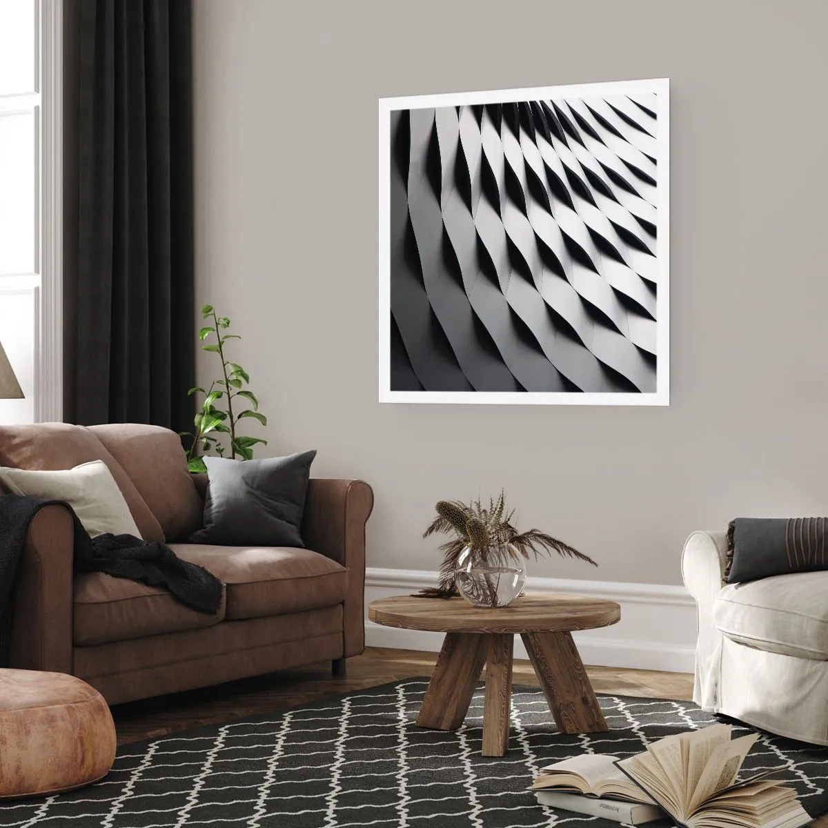 Poster - Auf der Oberfläche der Wellen - 30x30 cm