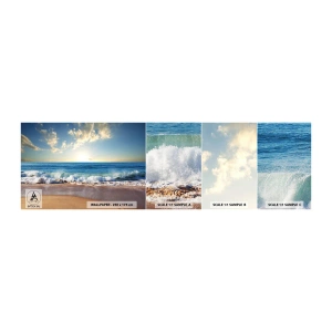 Fototapeten Muster Selbstklebend Deluxe Sticker - Bewegung und Stille zugleich - Landschaft, Meer, Strand - 100x30 cm