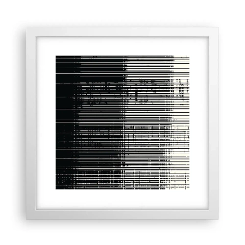 Poster in einem weißen Rahmen - Wellen und Vibrationen - 30x30 cm