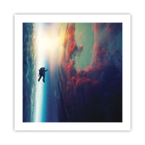Poster - Sich dem Universum stellen - 50x50 cm