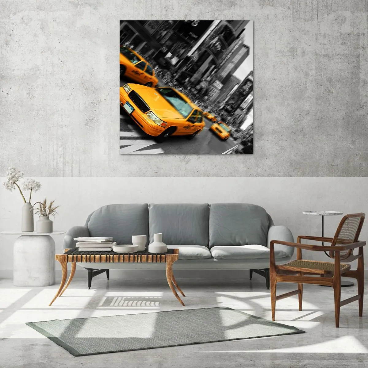 Glasbild - Bild auf glas - New Yorker Sonnentropfen - 70x70 cm