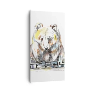 Bild auf Leinwand - Leinwandbild - Wie kann man so leben? - 65x120 cm